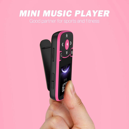 AGPTEK 64GB MP3 5.3 128GB Player with Clip, Bluetooth Lossless Sound with FM Radio, Voice Recorder for Sport Running