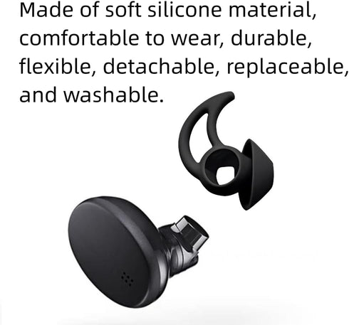 Silicone Earbud Replacement Tips Compatible with Bose StayHear Max Tips Kit, 3 Pairs L Size