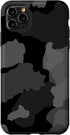 iPhone 11 Pro Max Black Grey Camo Case - Camouflage Phone Cover