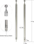 BINGFU 7 74cm (2-Pack) Sections Telescopic AM FM Antenna Portable Radio Antenna Replacement Compatible with Indoor