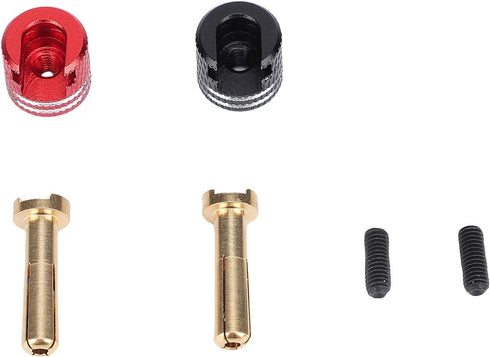 Set, 4mm 1/10 RC Heatsink Plug Alloy Banana Plugs with Stable Current Transfer and Aesthetic Design for RC Crawler Cars