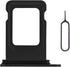 Black SIM Card Slot Replacement for iPhone 12, Single SIM Version Card Tray Holder Adapter with Waterproof Rubber Ring