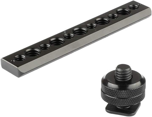 CAMVATE Standard NATO Safety Rail 105mm with Shoe Mount & 3/8"-16 Female Thumbscrew