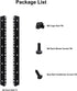 fmuser 8U M6 Set Rack Rails with Rack Mount Screws and Cage Nuts for DIY Server and Network Switch Racks