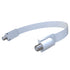 Goupchn Ultra Flat Ghost Wire RG6 Coax Jumper Cable, Extreme Slim F Female to Female, 0.85ft