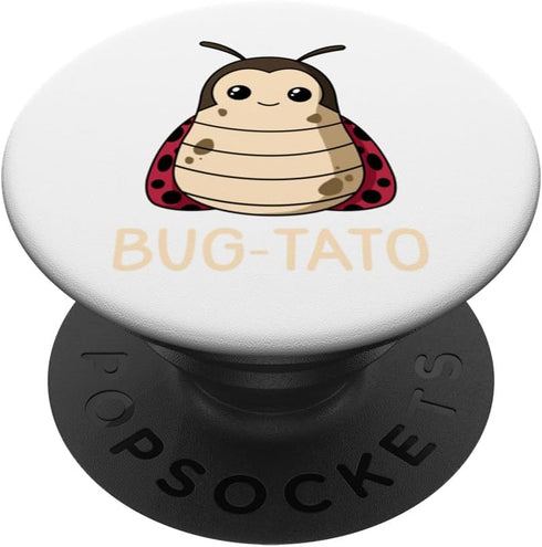 Bug-Tato Funny Bug Insect Entomology Potato Pun Lover PopSockets Standard PopGrip