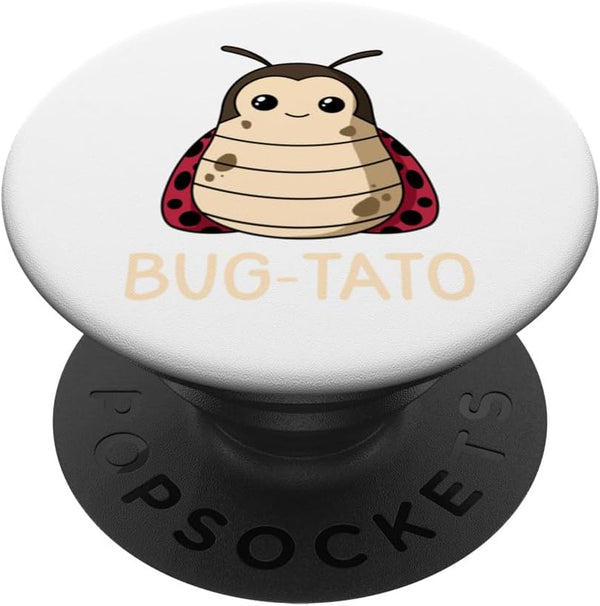 Bug-Tato Funny Bug Insect Entomology Potato Pun Lover PopSockets Standard PopGrip