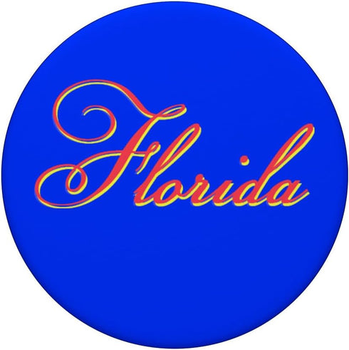 Florida-Sport Tourists Mementos: Orange-Red-Blue PopSockets Standard PopGrip