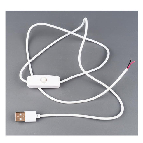 ThtRht 4 Pack 2 5V 12V USB Extension Cable with Switch On/Off Pin Wire Connector DIY Power Cord Toggle Rocker for LED