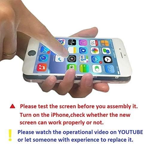 Brinonac for iPhone 6 Screen Replacement, White Touch Display LCD Digitizer Full Assembly