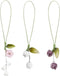 3 Pcs Tulip Flower Mobile Phone Pendant, Decorative Charms for Keychain, Backpack, Wallet