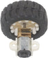 MANHONG Electric Small Motor Miniature Electric Toy, Plastic Wheel Kit with Fixed Frame