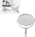 Microscope Plane Concave Reflector, 360 Degree Rotation Light Gathering for Experiments - Metal Bracket