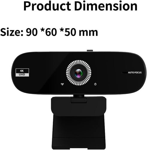 Jinpei (4K) Autofocus Webcam with Privacy Cover