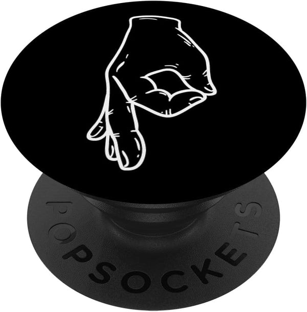 PopSockets Standard PopGrip Funny Finger Circle Game Made You Look Tempting Meme Gift