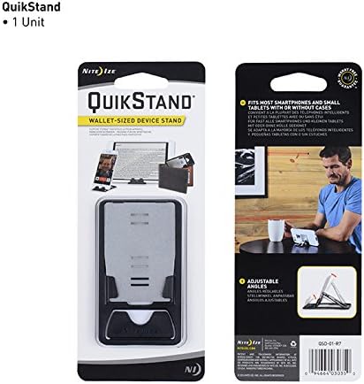 Nite Ize QuikStand - Compact Smartphone Stand Fits iPhone, Samsung, Small Tablets, and E-readers