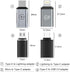 New USB to Type C Adapter, Type c Female to Micro Male, Lightning Female to Type C Male, Type c Female to USB Male, Suitable for Tablet, obile Phone, PC(4Pack)