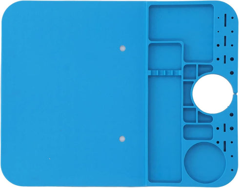 Heat Resistant Microscope Silicone Base with Screw Positioning Holes, Anti Static Multifunctional Micro Soldering Mat