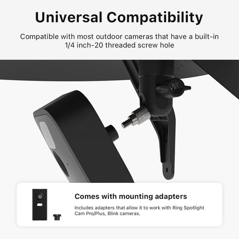 Holicfun Outdoor Security Camera Weather-Resistant Shield Cover, Universally Compatible with Blink, Ring, Wyze