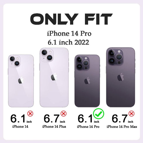 Case Compatible with iPhone 14 Pro Case, Slim Fit Crystal Clear Floral Pattern Pink Purple Flowers Design, for Girls Woman Hard Back Soft Bumper Shockproof Phone Cover 6.1inch (Peony 14Pro)