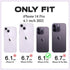 Case Compatible with iPhone 14 Pro Case, Slim Fit Crystal Clear Floral Pattern Pink Purple Flowers Design, for Girls Woman Hard Back Soft Bumper Shockproof Phone Cover 6.1inch (Peony 14Pro)