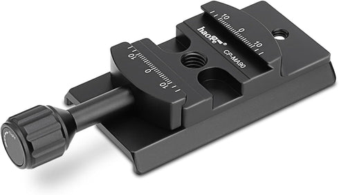Haoge CP-MA90 Quick Release Plate Adapter for Manfrotto Tripod Fluid Video Head to Arca-Swiss Compatible, Fit 501PL /