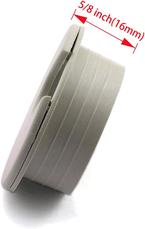 2pcs 1-3/8 Inch Desk Grommets, Cable Hole Cover for Office PC, Plastic Organizer in Gray