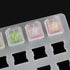 20 pcs Keycaps Replacement DIY Crystal Not Transparent Profile Blank Backlit Accessory for Mechanical Professional