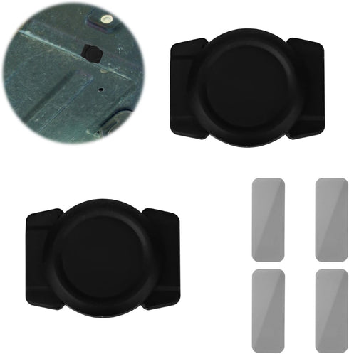 Tinoaly 2pcs Magnetic Holder Case Compatible with AirTag, Waterproof Hidden Magnet Mount Silicone
