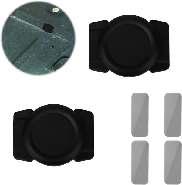 Tinoaly 2pcs Magnetic Holder Case Compatible with AirTag, Waterproof Hidden Magnet Mount Silicone