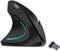 Left Handed Mouse, 2.4G Wireless Rechargeable Ergonomic Vertical Mouse with USB Dongle, Silent Click, 3 Adjusted DPI, 6