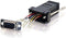 C2G 02947 RJ45 to DB9 Male Serial RS232 Modular Adapter, Black, 1.5 Inch