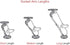 RAM Mounts RAP-B-201U Composite Double Socket Arm, Medium Arm Compatible with RAM B Size 1" Ball