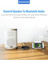 HAOQUOO Bluetooth Receiver Adapter, NFC Connection, 3.5mm/RCA Dual Audio Output, Suitable for Smartphones and Tablets