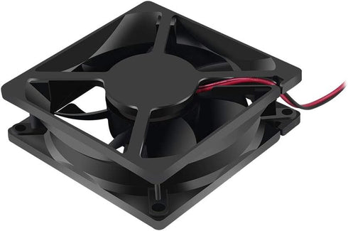 2Pcs 12V 80mm x 80mm x 25mm Brushless Cooling Fan, 3.14in 0.98in for PC Computer Case CPU Coolers