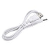 uxcell USB Type-A Male to 3.5 x 1.35mm DC 5V 1A Plug Barrel Connector Charge Cable, White.