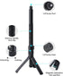 Generic Insta360 X5/X4, 3, GoPro,1/4" 6 lbs (47 inches) Bullet Time Handle Tripod Rotating Grip with Invisible Selfie