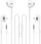 Wired Earbuds, Ultra Clear Calls & No Noise, 3.5mm Headphones with Mic, In-Ear Earphones, Compatible with