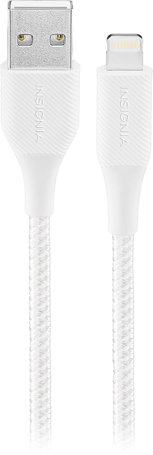 INSIGNIA USB to Lightning Charge/Sync Cable for iPhone ipad iPod (1 ft, Moon Grey)