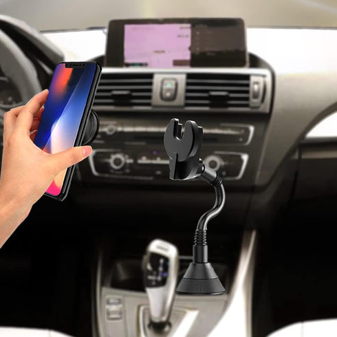 Car Phone Holder for Pop Socket - Flexible Gooseneck Car Mount Compatible with iPhone Samsung and Any Smartphones