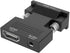 HDMI to VGA Adapter, 1080P 60Hz with 3.5mm Audio Cable, Compatible with Laptop to TV Projector Monitor