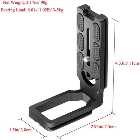 HuaerHui DSLR Camera L-Shaped Bracket Mount, Arca-Swiss Vertical Horizontal Switching Quick Release Plate for Canon