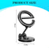 Ywdiml 360 Car Phone Holder, Rotation Adjustable Letter E Design Magnetic Dashboard Smartphone Mount, Automobile