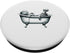 Relaxing Skeleton Enjoying Music and Bath Time PopSockets Standard PopGrip