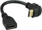 Bluwee HDMI Extension Cable High Speed 90-Degree Angle Male to Female Wire Cord