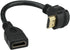 Bluwee HDMI Extension Cable High Speed 90-Degree Angle Male to Female Wire Cord