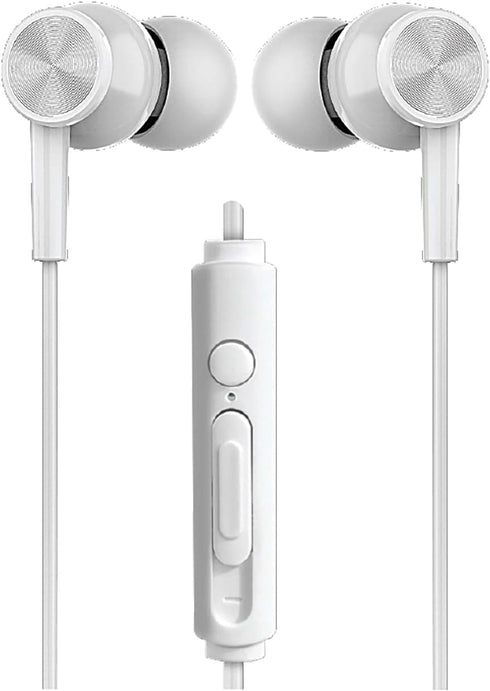 XYS-E3512 in-Ear Earbuds with Microphone (White)