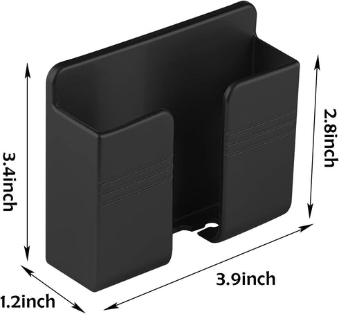 CEI&BPY 2Pcs Wall Mounted Phone Holder, Self Adhesive Stand for Shower/Charging, Compatible with iPhone and Android