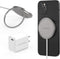 PureGear Kickstand 15W Qi-Certified Fast Magnetic Wireless Charging Pad for iPhone 15/15Pro/15ProMax/14/13/12, Galaxy