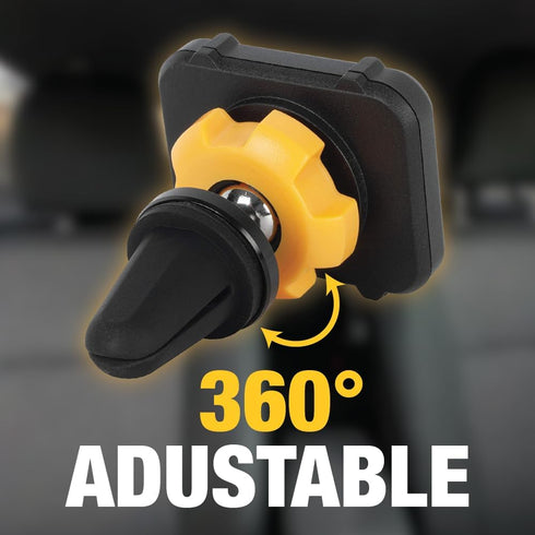 DEWALT Car Phone Magnetic Mount - Reinforced Magnetic Vent Mount - Phone Holder for Car Vent Clip